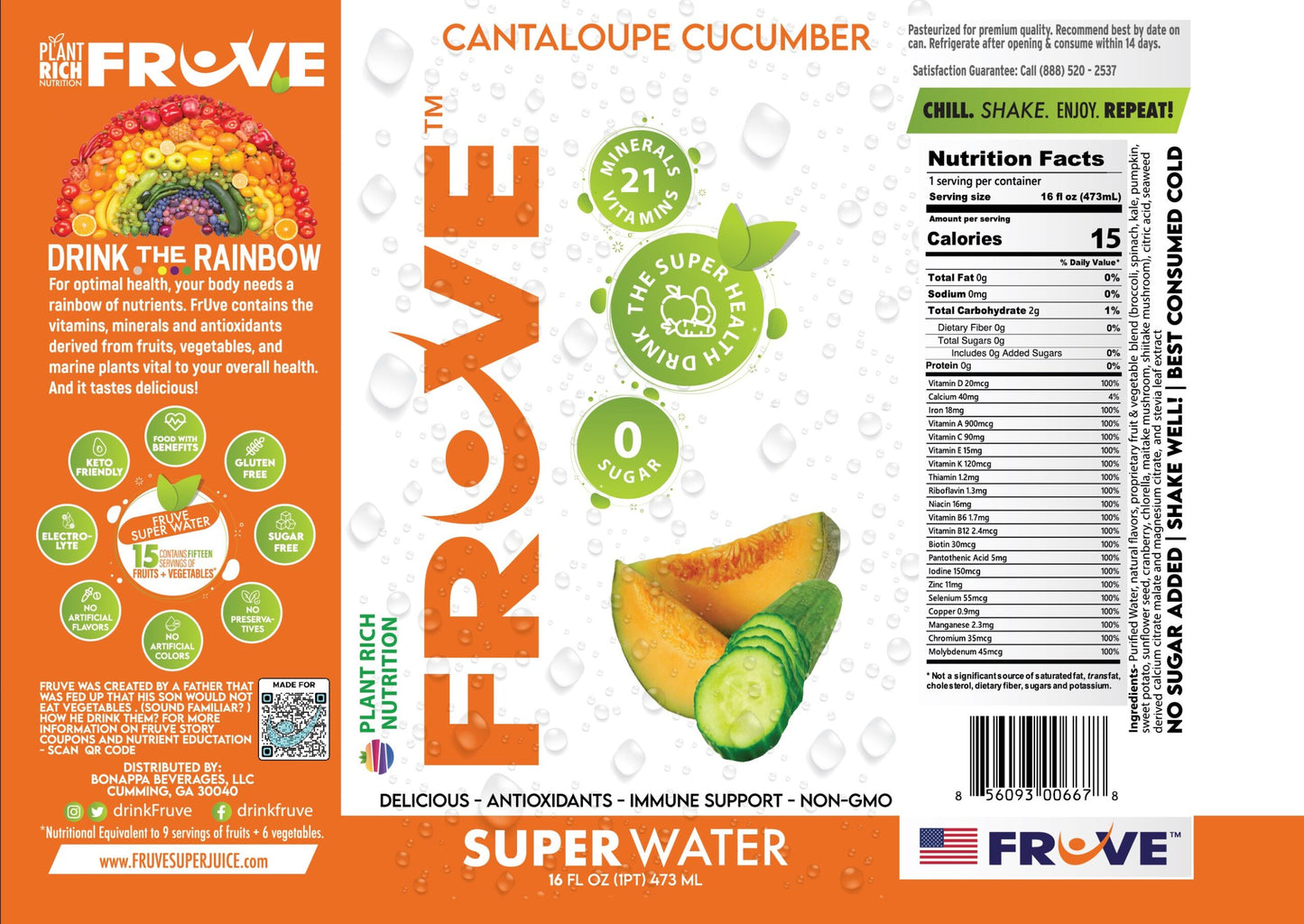 Super Water Cantaloupe Cucumber FrUve