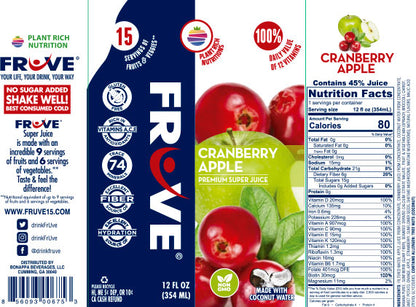 Super Juice Cranberry Apple – FrUve