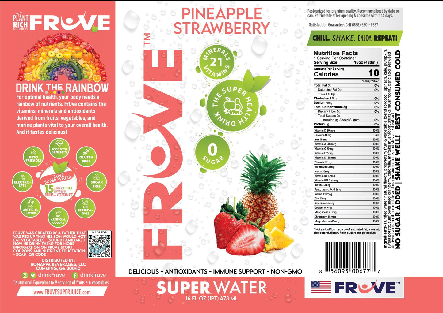 Super Water Pineapple Strawberry FrUve